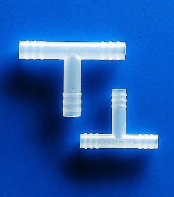 slangverbinding T model doorlaat en tussen-incl de ribbels Uitw. Ø (mm) 10 12,7 – 13,7 afname per 10